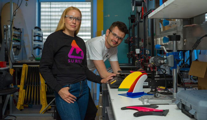 Researchers making shark deterrent surfboard fins