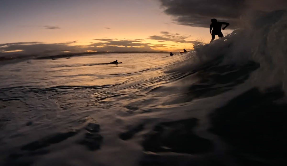 Even in Total Darkness, Snapper Rocks Is Crowded