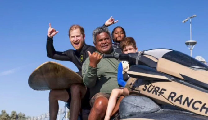 Raimana can get anyone up. Photo: Prince Archie of Sussex // Facebook