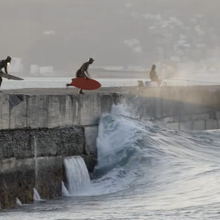 Barely surfable is still surfable. Photo: Skid Kids // YouTube