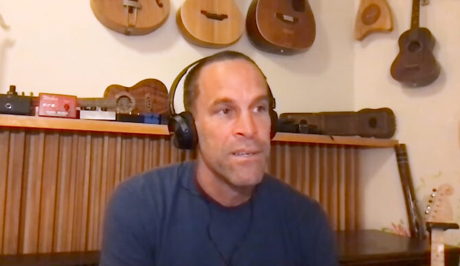 Not up to Kelly Slater's musical standards, apparently. Photo: Sterling Spencer // YouTube