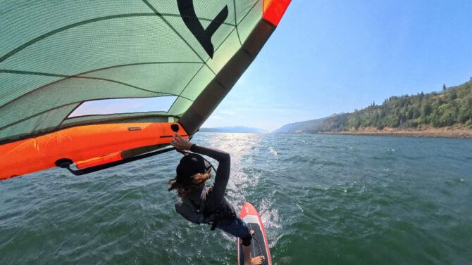 KT Direct Drive wing and Super K board in hood river