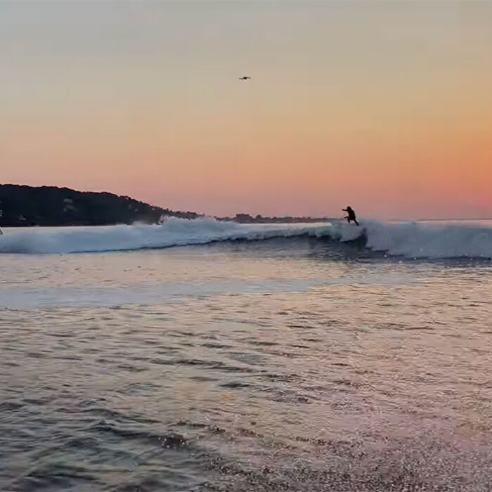 Ben Gravy surfing a ferry wave