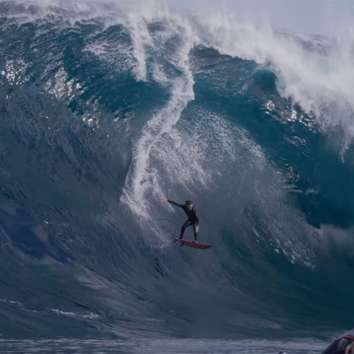 Tim Bonython filming at Shipstern Bluff