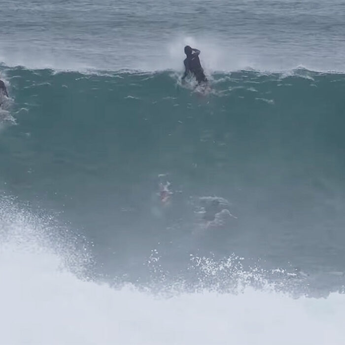 Koa Rothman surfing at Pipeline
