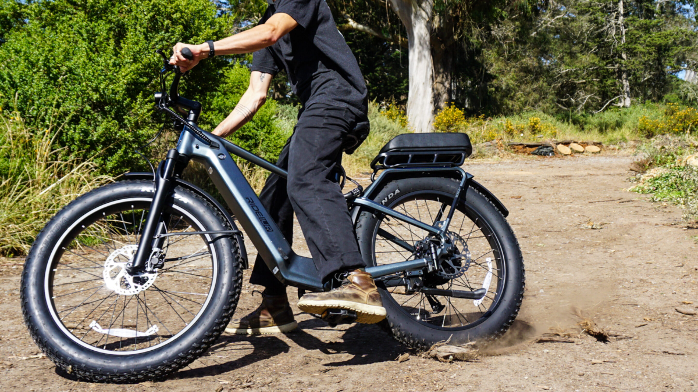 riding the ride1up vorsa FT fat tire ebike