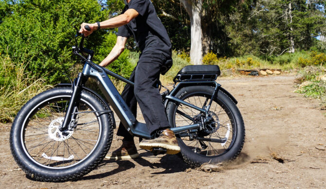 riding the ride1up vorsa FT fat tire ebike