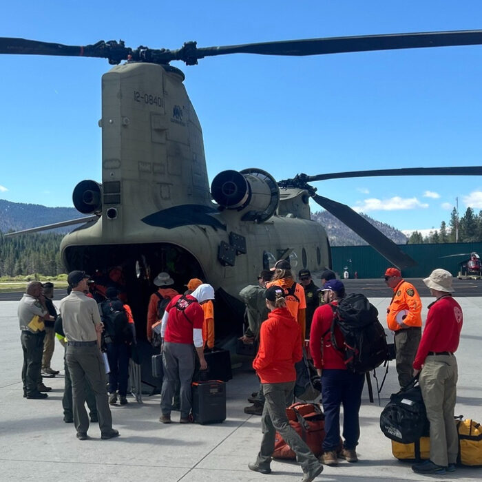 The search involved nearly 200 rescuers over the weekend. Photo: El Dorado County Sheriff's Office Facebook //
