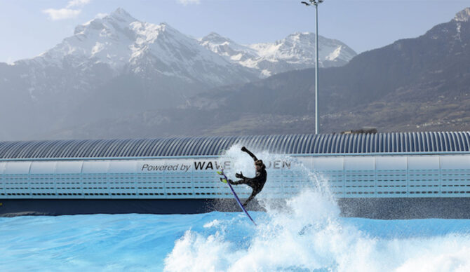 First event wave pool event of the Wavepool World Tour in Switzerland