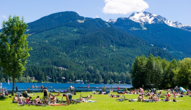 wayside Park at Alta Lake, Whistler where a body was found