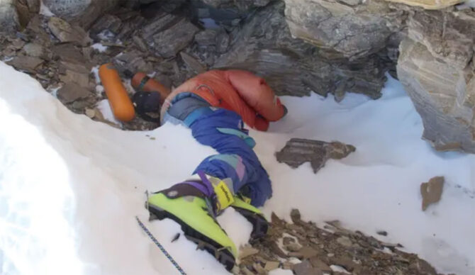 Green Boots on Mt. Everest