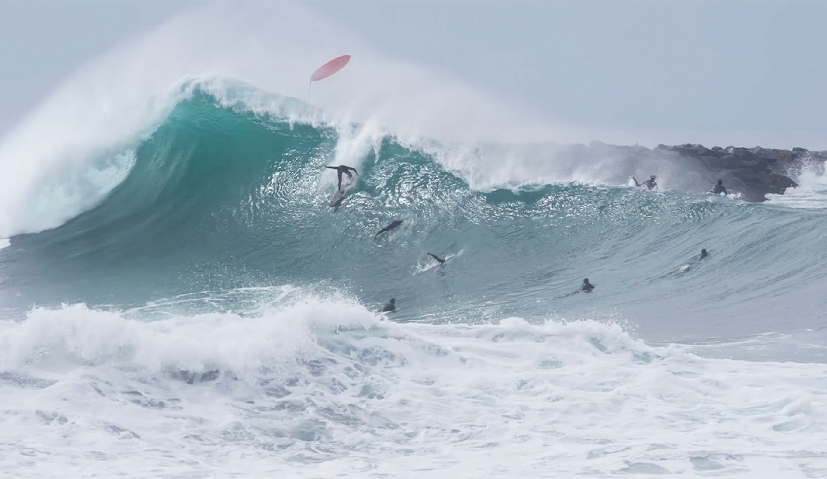 Koa Rothman surfing the Wedge