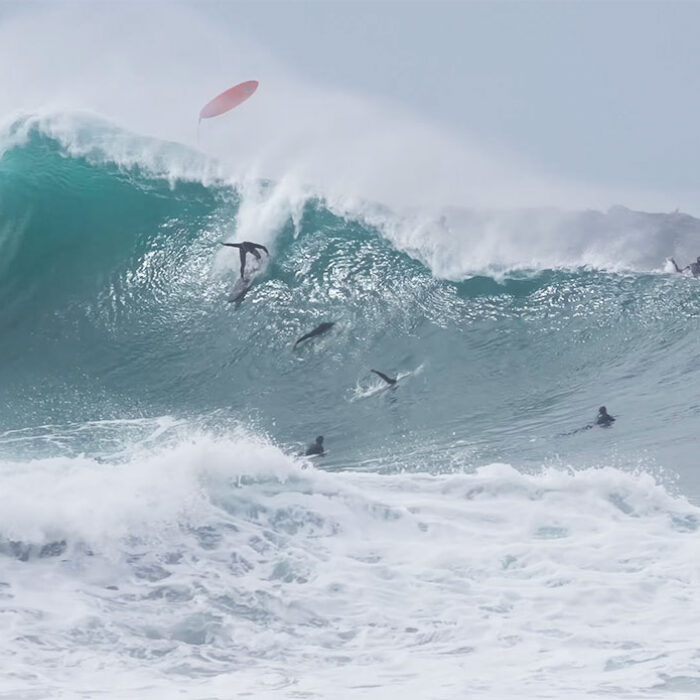 Koa Rothman surfing the Wedge