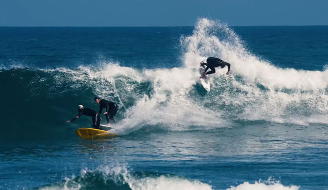 Koa Rothman surfing Malibu