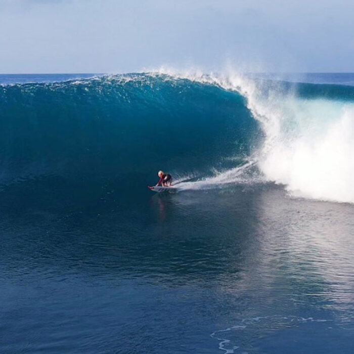 Lance's Right surfing