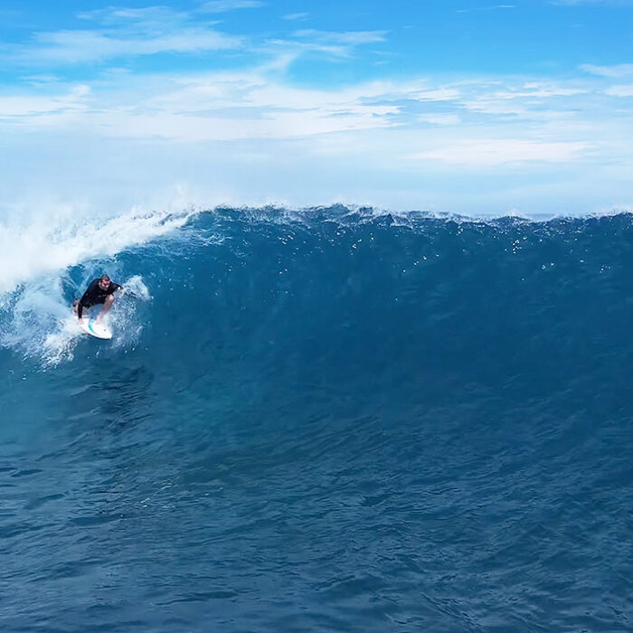 Lance's Left surfing