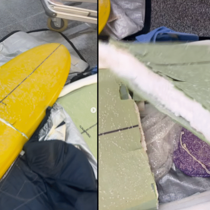 airline destroys surfboards