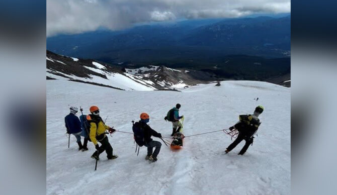 The woman fell 1,500 feet and was rescued in a multi agency effort. Photo: US Forest Service // Facebook
