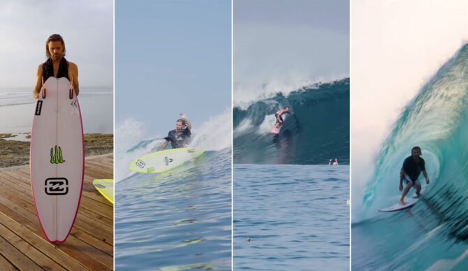 William Aliotti testing surfboards