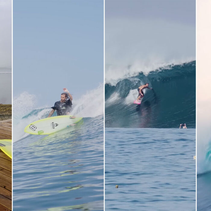 William Aliotti testing surfboards