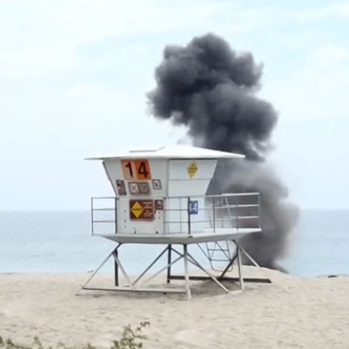 Ventura County bomb squad detonates round on beach