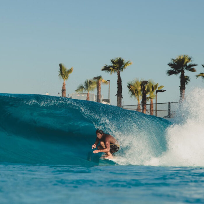 Bruce Irons surfing DSRT Surf Lagoon for Weedmaps