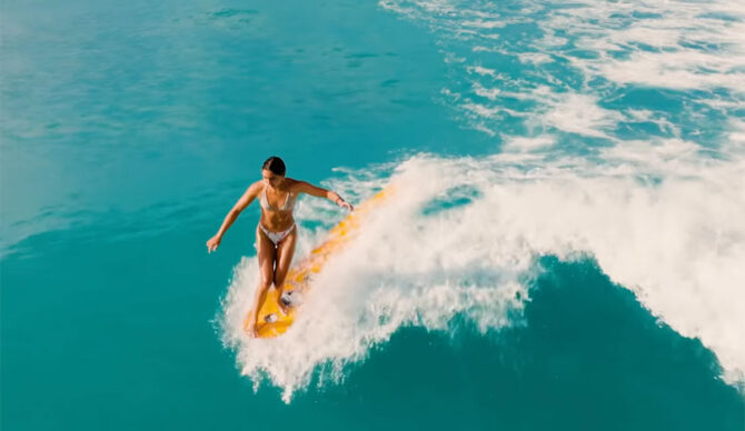 hang five with Bella Eberz