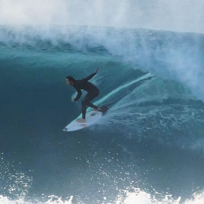 Jordy Smith surfing in Durban