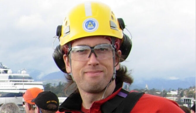 Search and Rescue volunteer Mike Coyle