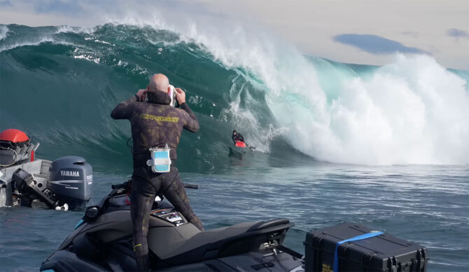Bodyboarder at Shipstern Bluff