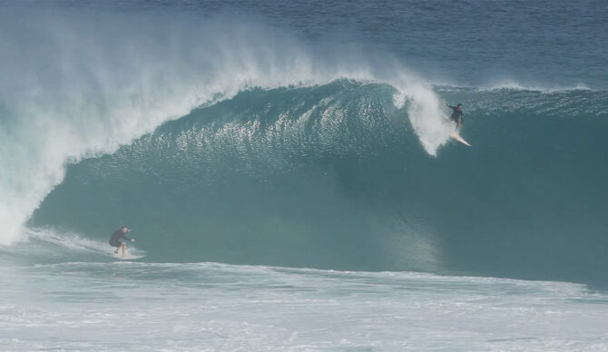 Two surfers at Uluwatu