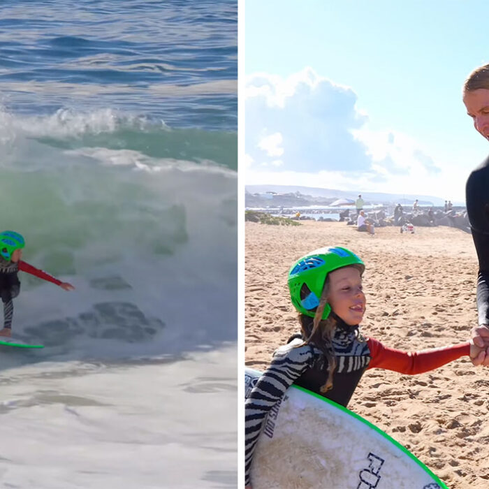 Uriah McDonald and Jamie O'Brien at the Wedge