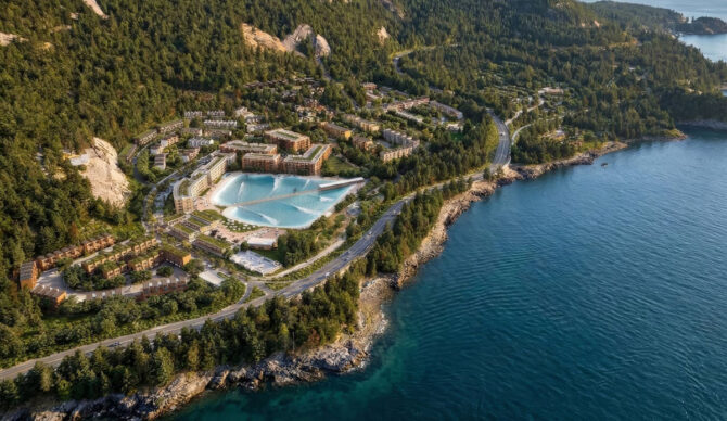 Wavegarden pool in Vancouver