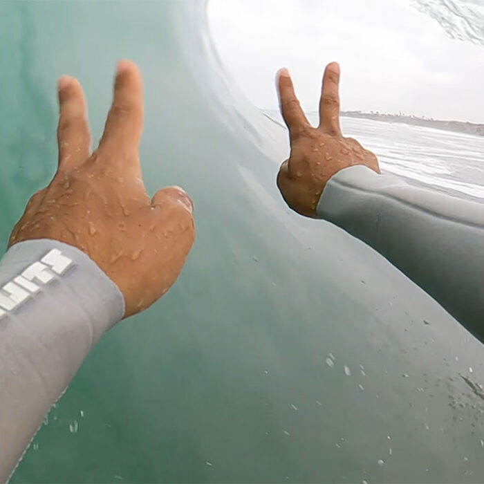 Zack Flores surfing Southern California