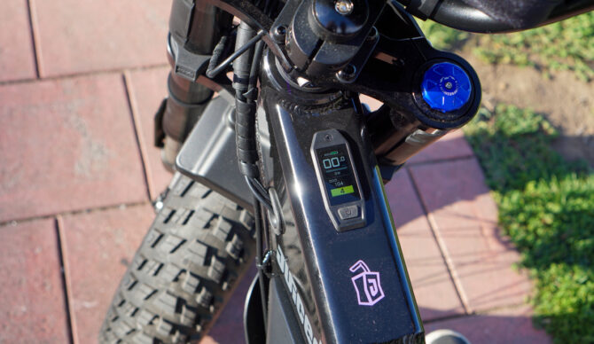 display close up of the juiced scrambler
