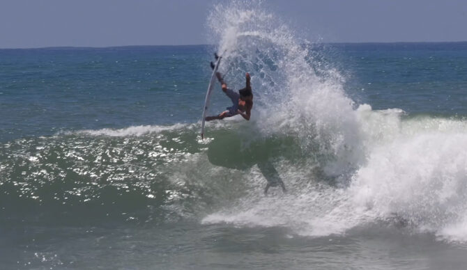 Griff went airborne. Photo: SLAWTV // YouTube
