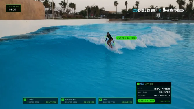 This is what surfing looks like to a Terminator. Photo: Endless Surf