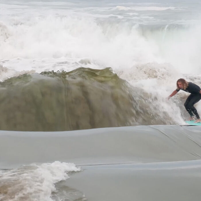 Wouldn't be a Blair Conklin video without a standing wave. Photo: Skid Kids // YouTube