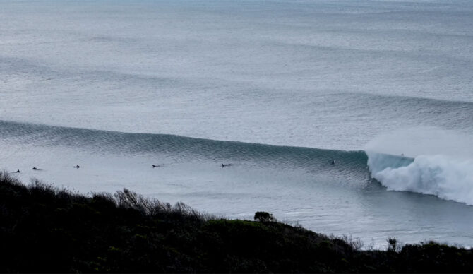Bells Beach surfers shot by Tim Bonython