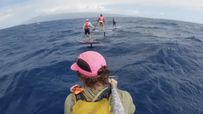 Cash Berzolla foiling from Maui to Oahu