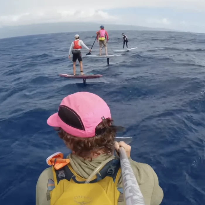 Cash Berzolla foiling from Maui to Oahu