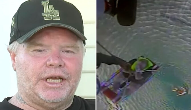 Man who fell from jet ski rescued