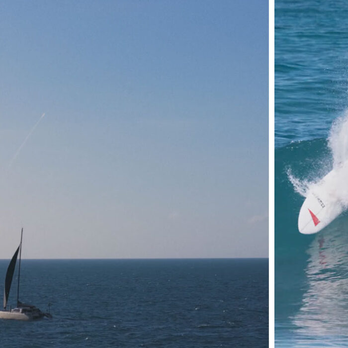 John John Florence surfing and sailing in the Bahamas