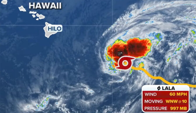 Hawaii braces for impact with Tropical Storm Lala