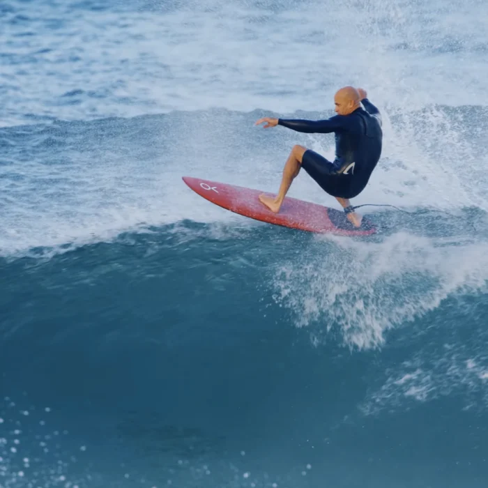 Kelly Slater surfing on the Gold Coast