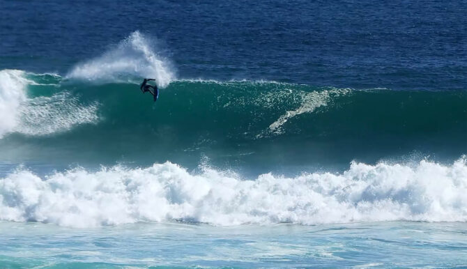 Kai Lenny Surfs Switch So Well at Big Uluwatu You'd Think He Was a Goofy