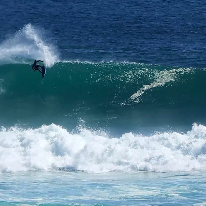 Kai Lenny Surfs Switch So Well at Big Uluwatu You'd Think He Was a Goofy