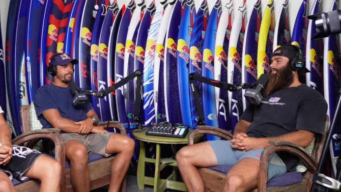 Kai and Luca discussed a lot of things that can kill you in the ocean. Photo: Kai Lenny // YouTube