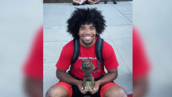 George was a member of the Santa Rosa Junior College wrestling team. Photo: Ryan George // Facebook