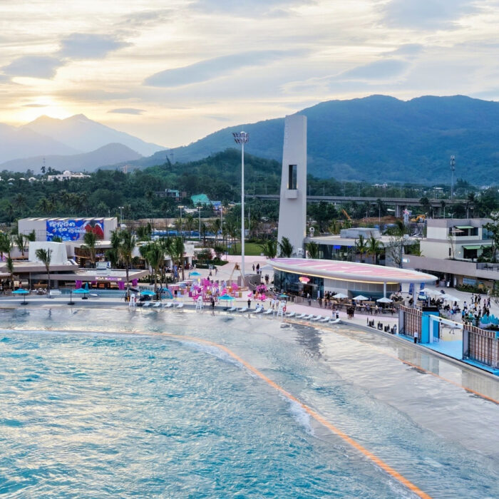 The two companies' first joint venture was Riyue Bay Surf Resort (Pictured). Photo: AWM